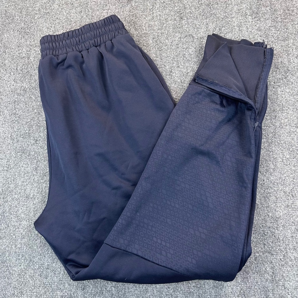 FC Barcelona Soccer Track Training Pants Men's XL Navy Blue Red Steipe FCB Crest